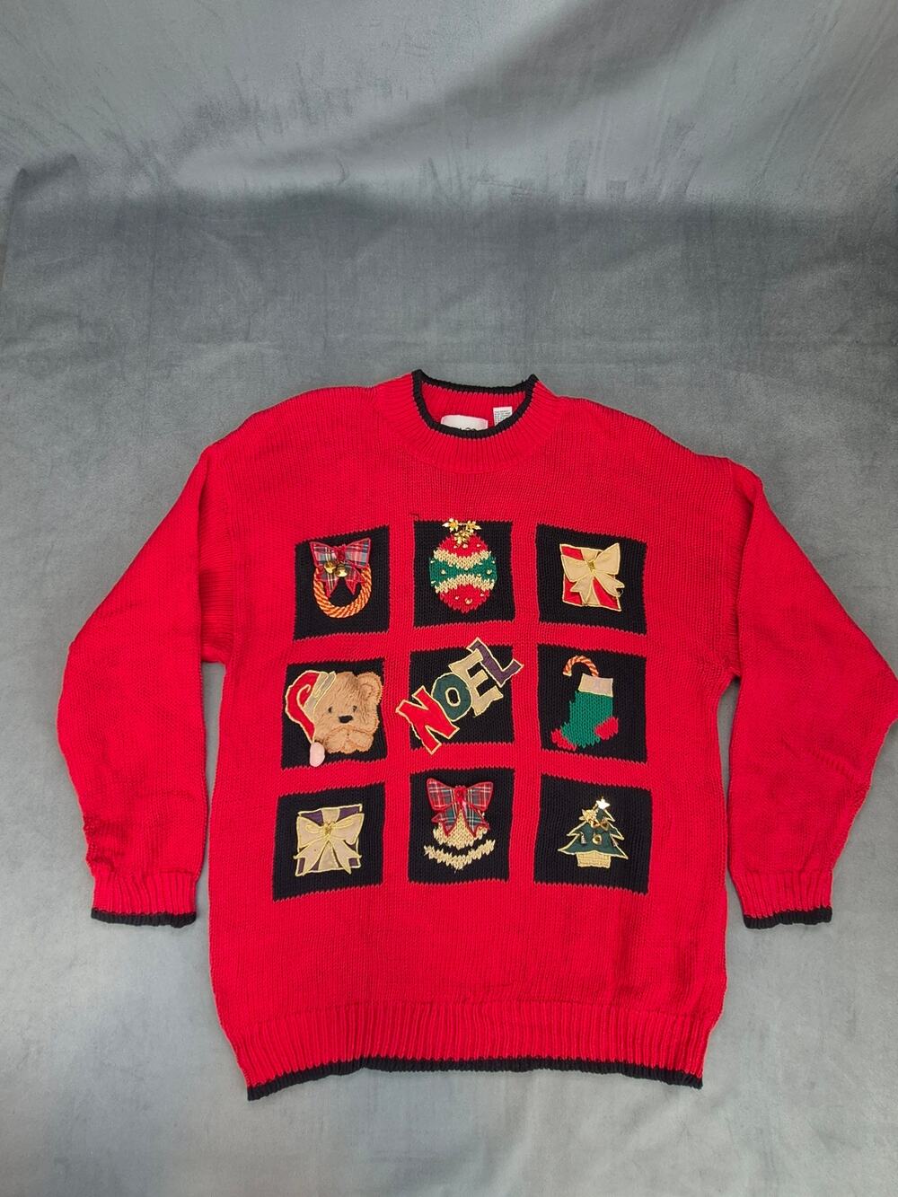 Capistrano 90's Christmas Holiday Women's Ugly Sweater Long Sleeve Size 18/20